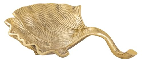 Amago home Dekoschale Gold Knabberschale Deko Schalen Silber Apfel Stern Ginkgo Blatt Farbe Ginkgo groß 30x25cm Gold