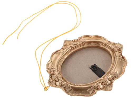 CRILSTYLEO Mini Vintage Photo Frame Ornaments for Christmas Tree Decoration Wall Hanging Picture Frame for Home Decor and Family Photos