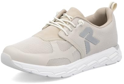 Rieker Damen Low-Top Sneaker M9001, Frauen Halbschuhe, lose Einlage,Turnschuhe,Laufschuhe,straßenschuhe,Strassenschuhe,beige (60),40 EU / 6.5 UK
