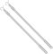 CAKEEYUM 2 Baguettes de Rideau réglables en métal de 33 à 61 cm, faciles à Tirer, Tige Rideau Portable pour Stores fenêtre vers Le Bas et vers Le Haut, Crochet Cintre pour vêtements, Baguette