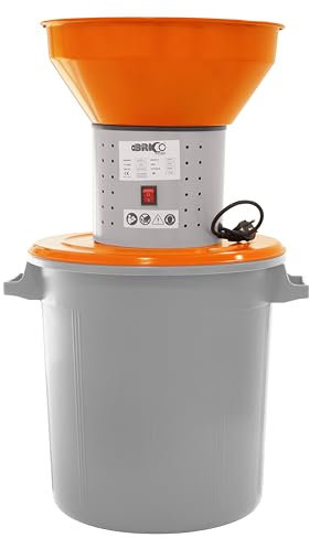 Bricoferr Molino de Cereales Eléctrico 50L - 1300W, Capacidad de molienda de 100-300 kg/h