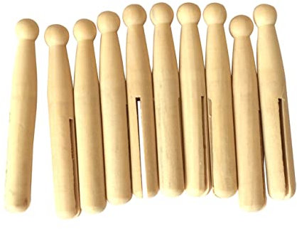 PERSELOSO 10pezzi Mollette Di Legno Per Fai Da Te Figure Di Sposa Legno Per Decorazioni Di Torte Nuziali e Artigianato Personalizzato