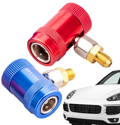 R1234 Yf-Schnellkupplungssatz,r134 A-Sc-Adaptersatz | R1234yf-Adapter Ac-Armaturen - Hoch-/niederdruck-Schlauchadapter-Anschlussstück, 1234 Yf-Auf-134 A-Adapter, R1234 Yf-Kältemittelschlauch-Anschluss