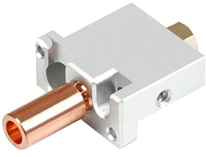For FL-SUN V400 3D-Drucker Hotend-Düse Druckkopf Messing-Wärmeblock-Hals Kupferbeschichtete Extruderteile