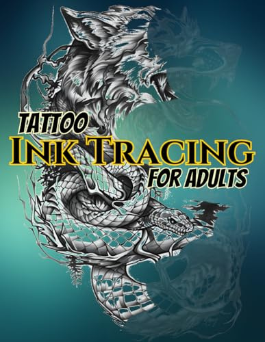 Tattoo Ink Tracing for Adults: 50 Intricate Black Line Tattoo Designs with Faded Gray Lines and Bleed-Proof Pages – Relax, Follow the Lines, and Create Stunning Artwork