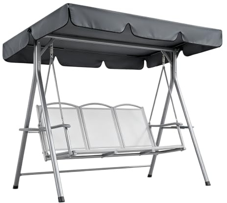 Hollywoodschaukel Dachbezug 3 Sitzer UV-Schutz Wasserdicht ，210x145cm | Für Garten & Terrasse, Outdoor geeignet, Für Balkon, Schaukel Ersatzteil, Wetterfest, Reißfest