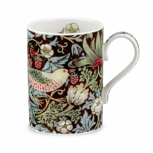 Portmeirion Strawberry Thief Mug, 0.35L Chocolate, Brown