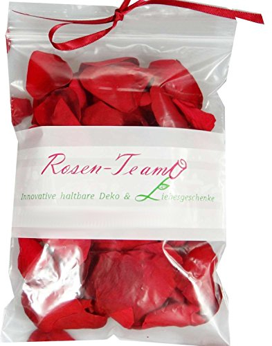 Rosen-Te-Amo Echte rote Rosenblüten -30gr - Konservierte Rosenblätter ideal für Weihnachten, Valentinstag, Hochzeit und Party