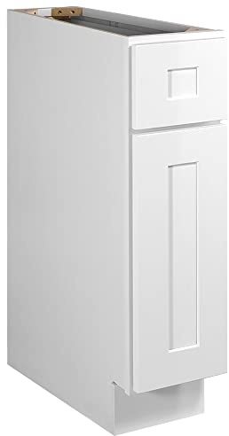 Design House Brookings Shaker Unassembled Base Kitchen Cabinet B9, 9 W x 24 D x 34.5 H, Brown, Solid Wood, Design House, 561316