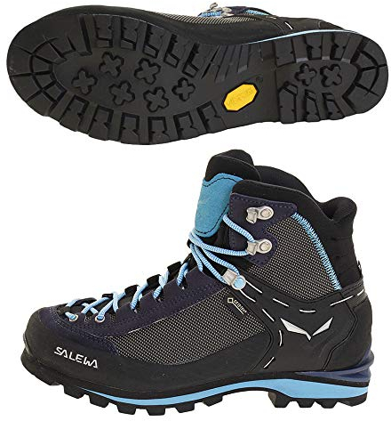 Salewa Stivali da Trekking Crow Gore-Tex da Donna, Blu, 7.5