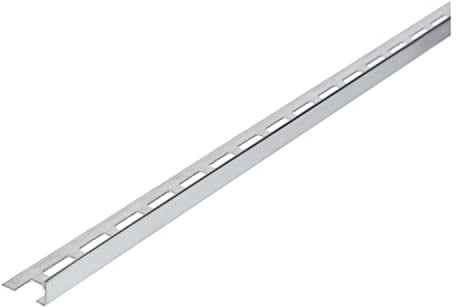 Fliesenschiene, Fliesenprofil, Winkelprofil, Edelstahl (V2A) glänzend, Länge 2,50 m 8 mm Höhe 10 Stück Setpreis