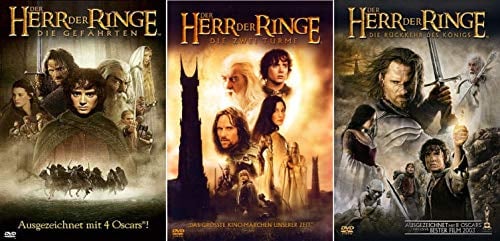 Der Herr der Ringe Trilogie alle 3 Teile mit umfangreichem Bonusmaterial Teil 1+2+3 [6 DVD Set]