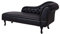 Unbekannt Chaiselongue Chesterfield Sofa Schwarz Lederoptik 170 cm Couch Liege Daybed Ottomane Loft fha005r Palazzo Exklusiv