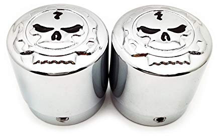AfterMokit - Dado for forcella anteriore con vite singola for Harley Road Glide Electra Glide Ultra Limited Dyna V-ROD Sportster Softail Fat Boy Breakout 2,9 cm ID 4,7 cm H Chrome 2 confezioni