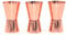 DollaTek 3pcs 15mL/30ml en Acier Inoxydable Cocktail Jigger Cup Liqueur À Mesurer Tasse Droite Cylindrique Barman Boisson Mélangeuse Barre De Fête Bartending Outils - Or Rose