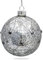 SIKORA Highlights 4er Set ausgefallene Christbaumkugeln aus Glas Antik Silber, Größe:8 cm, Farbe/Modell:Modell Prag antik Silber