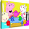 Myartstyle - Bilder Film Cartoons Tiere Kinder Pepa 100 x 70 cm LeinWandBilder Xxl - 1 Teilige WandBilder Art 3D Modern Kunstdrucke w-a-2042-22
