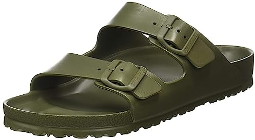 BIRKENSTOCK Herren Slides, Khaki, 44 EU