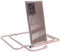 EAZY CASE Handykette kompatibel mit Samsung Galaxy Note 20 Ultra/Note 20 Ultra 5G Handyhülle mit Umhängeband, Handykordel mit Schutzhülle, Silikonhülle, Hülle mit Band, Stylische Kette, Rosé-Gold