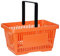 Elipo® Einkaufskorb Tragekorb Handelskorb Verkaufskorb Handkorb 22L Kunststoff Korb mit Griff 30kg (Orange)