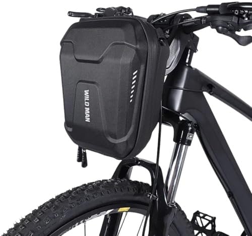 WILD MAN 3L Hartschalen-Aufbewahrungstasche für Tretroller, mit Schnellverschluss, Regenschutz, für Tretroller, Klapprad, Kickboard, Lenkertasche, MTB (E8)