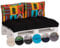 Beo Palettenkissen Set für Palettenmöbel | Made in EU | UV-beständige Lounge Kissen | 1x Palettenkissen 120 x 80 in Anthrazit | 2X Palettenkissen Rückenkissen 60 x 40 mit Mexiko-Muster