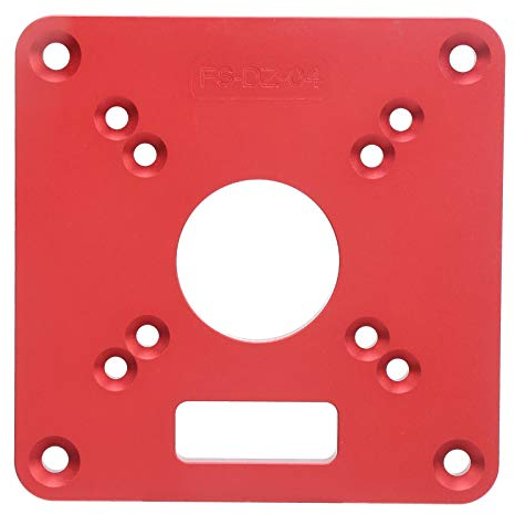 Router Base, Flip Board aus Aluminiumlegierung, Router Sub Base Plate mit Vorgebohrten Löchern Kompatibel mit RT0700C und Anderen Routern