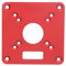 Router Base, Flip Board aus Aluminiumlegierung, Router Sub Base Plate mit Vorgebohrten Löchern Kompatibel mit RT0700C und Anderen Routern
