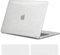 TECOOL Cover per MacBook Air M1 (A2337) e MacBook Air 13 Pollici Retina 2020 2019 2018 (A2179 A1932), Custodia Rigida Protettiva Sottile in Plastica e Copritastiera UE, Glitter