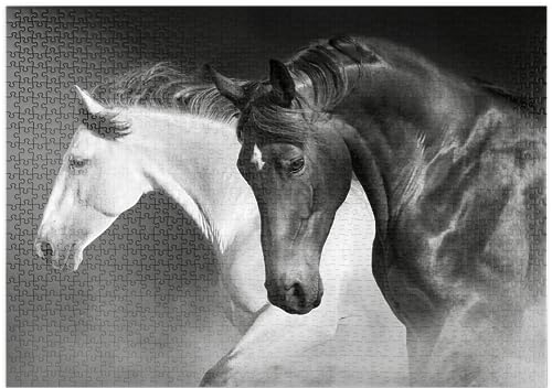 MyPuzzle Pferde Laufen Galopp in der Wüste - Premium 1000 Teile Puzzle - MyPuzzle Sonderkollektion von Puzzle Galaxy