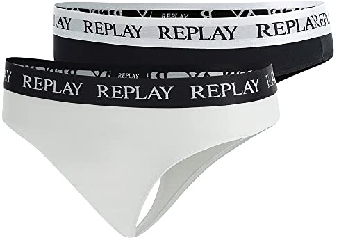 Replay Damen 2er Pack Strings mit Logobund