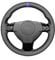 MEWANT Lenkradhülle für Opel Astra (H) / Signum/Vectra (C) aus Mikrofaser Leder Lenkradbezug per Hand Nähen
