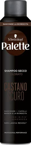 Schwarzkopf, Shampoo Secco Brown, Ravviva il Colore, Volumizzante e Rinfrescante, Nasconde i Capelli Bianchi, Non Lascia Residui, con Amido di Riso, 200ml