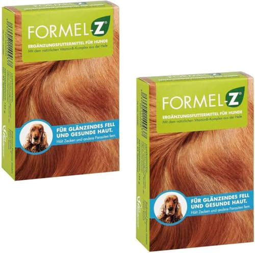 FORMEL-Z® Haut- & Fellpflege Hautschutz Hund | Studien-geprüft | Ohne Chemie | 2 x 83 Tabletten | Von Experten entwickelt | Mit natürlichem Vitamin-B-Komplex | Besondere Akzeptanz