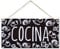 CARISPIBET Cocina Carteles Decorativos para el hogar Placas para decoración de Interiores Placa para Bar, Restaurante, Hotel 15 x 30 cm