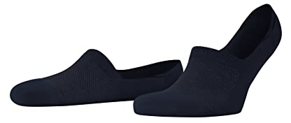 Burlington Herren Füßlinge Athleisure M In weich atmungsaktiv schnelltrocknend unsichtbar einfarbig 1 Paar, Blau Marine 6120, 43-46