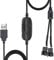 Delinx 8W DC 12V PC Cooling Fan Speed Control,USB to Dual 3-Pin 4-Pin Fan Power Adapter Cable,DC 5V Step up 5-12V Adjustable,with 2-Way Splitter Cable