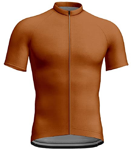 Beokeuioe Mountain Bike Jersey for Men MTB Jersey Long Sleeve Cycling Jersey Motocross Racing T-Shirt Downhill Short Sleeve Cycling Clothing MTB Jersey, orange, XXS