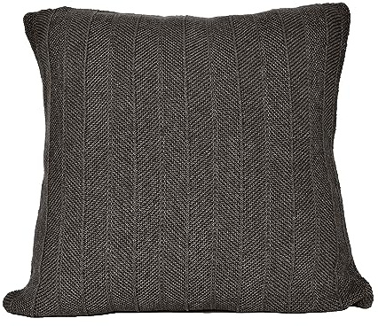 nielsen HOME Kissenbezug Arvid 50x50 cm in Antik Grau aus 100% Baumwolle fein gestrickt