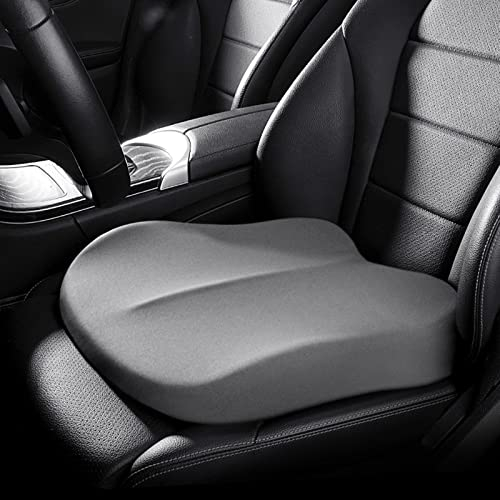 DASJD 100pcs Sitzkissen Auto, Sitzerhöhung für Erwachsene, Ergonomisches Autositzkissen aus Memory-Schaum für Bürostuhl, Auto, Rollstuhlkissen,Grau
