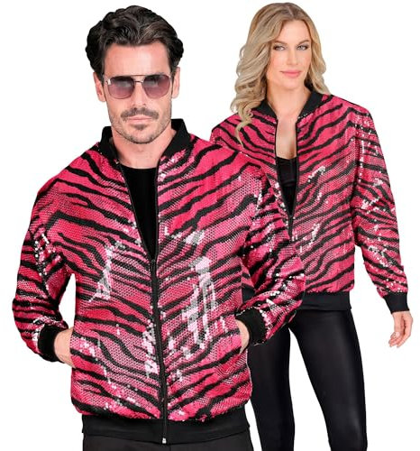 W WIDMANN MILANO Party Fashion - Party Fashion Bomberjacke, Pailletten Jacke, Weste, Party Outfit, Disco, Animal Print