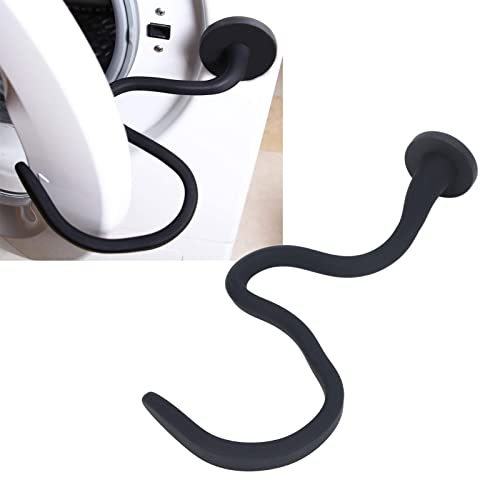 Support Et Butée De Porte De Lave-Linge à Chargement Frontal, Support De Porte Magnétique Flexible pour Machine à Laver avec Base, Accessoire De Porte De Lave-Linge Universel (Noir)