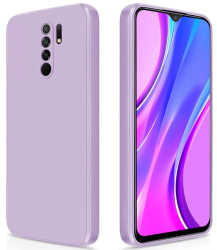 GiiYoon Funda para Xiaomi Redmi 9 / Xiaomi Poco M2, Case de Silicona Suave de TPU Carcasa Protector de Goma Fexible Prueba Liviano y a Delgado de Golpes Antirrayas para Teléfono (Violeta)