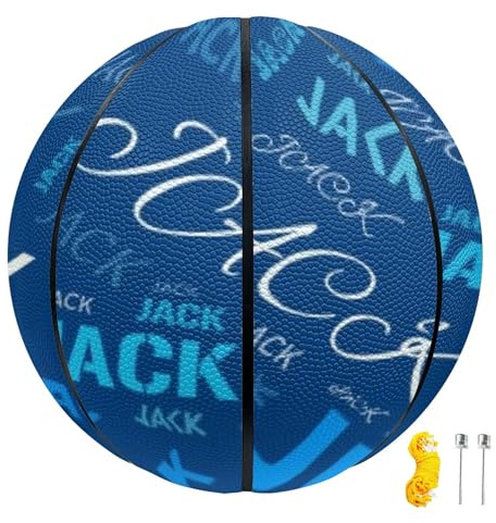 Personalisierter Basketball mit Namen–Basketball mit individuellem Text–individuell bedruckter Basketball mit Namen, Größe 7 (29,5 Zoll) / Größe 5 (27,5 Zoll)–Abschlussfeier, Auszeichnung, Andenken