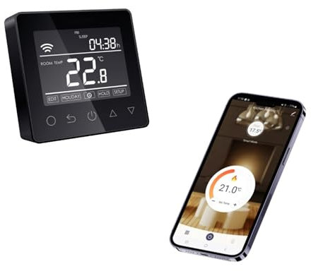 GORILLA® Trade Electric underfloor heating 150w sticky mat kit (Wifi Thermostat Black, 10m2)