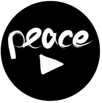 Peace Button Famous Song Automagnet 10 cm