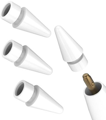 per Apple Pencil Punte per Penna Ricambio di (4Pack) per iPad Generazione Touch Adattatore Pennino Tips Pen Stilo 1st Accessori Stylus Tablet Connettore Porta Sostitutivo Tip