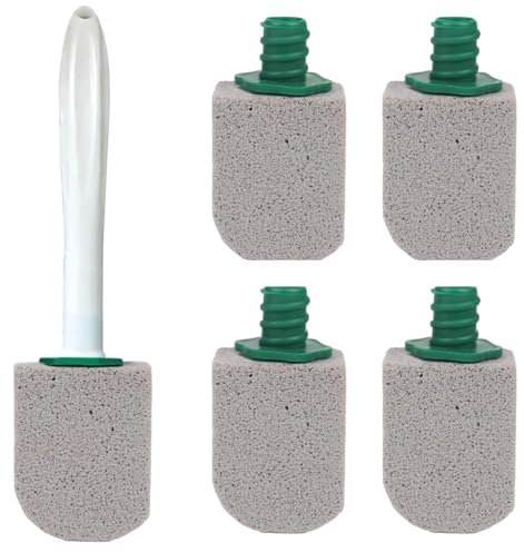 5 Stück Bimsstein Toilette, Bimsstein WC Mit Langem Griff, Bimsstein Toilettenreiniger, Bimsstein Reinigungsstein für Badezimmer,Toiletten, Küchen, Bad Waschbecken Tiefe Flecken