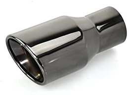 1 Pcs Chrom Black Stainless Exhaust Pipe Car Universal Muffler Tail Pipe