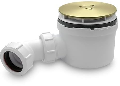 CranPlas Shower Tray Waste Cover | Universal Fit, Leak-Tested, Easy Installation for DIY & Pro Use | Trap not Included